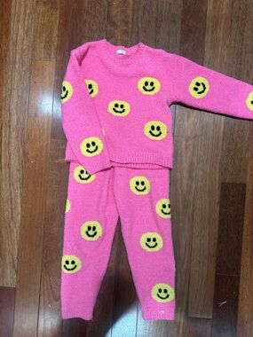 Kate Mack Hot Pink Textured Knit Top